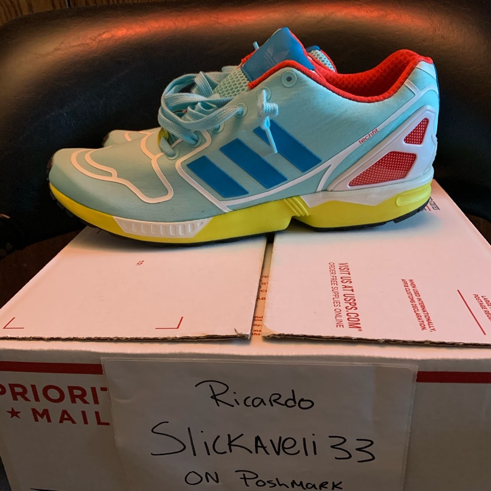 USED WORN ONCE ADIDAS MEN'S ZX FLUX SIZE 10.5 - Picture 6 of 6